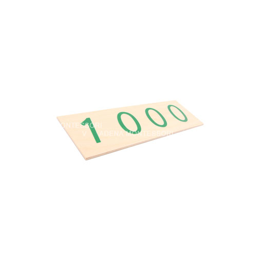Large Wooden Number Cards with Box (1-1000) | Adena | Montessori Materials